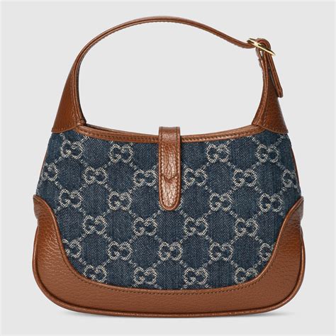 gucci jackie mini denim|gucci mini jackie silhouette.